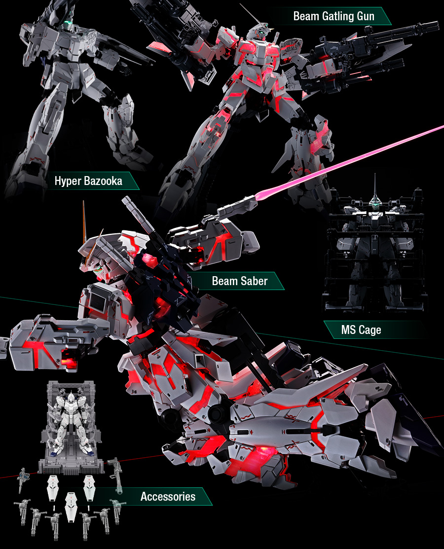 RX-0 Unicorn Gundam MGEX Ver.Ka Accessoires